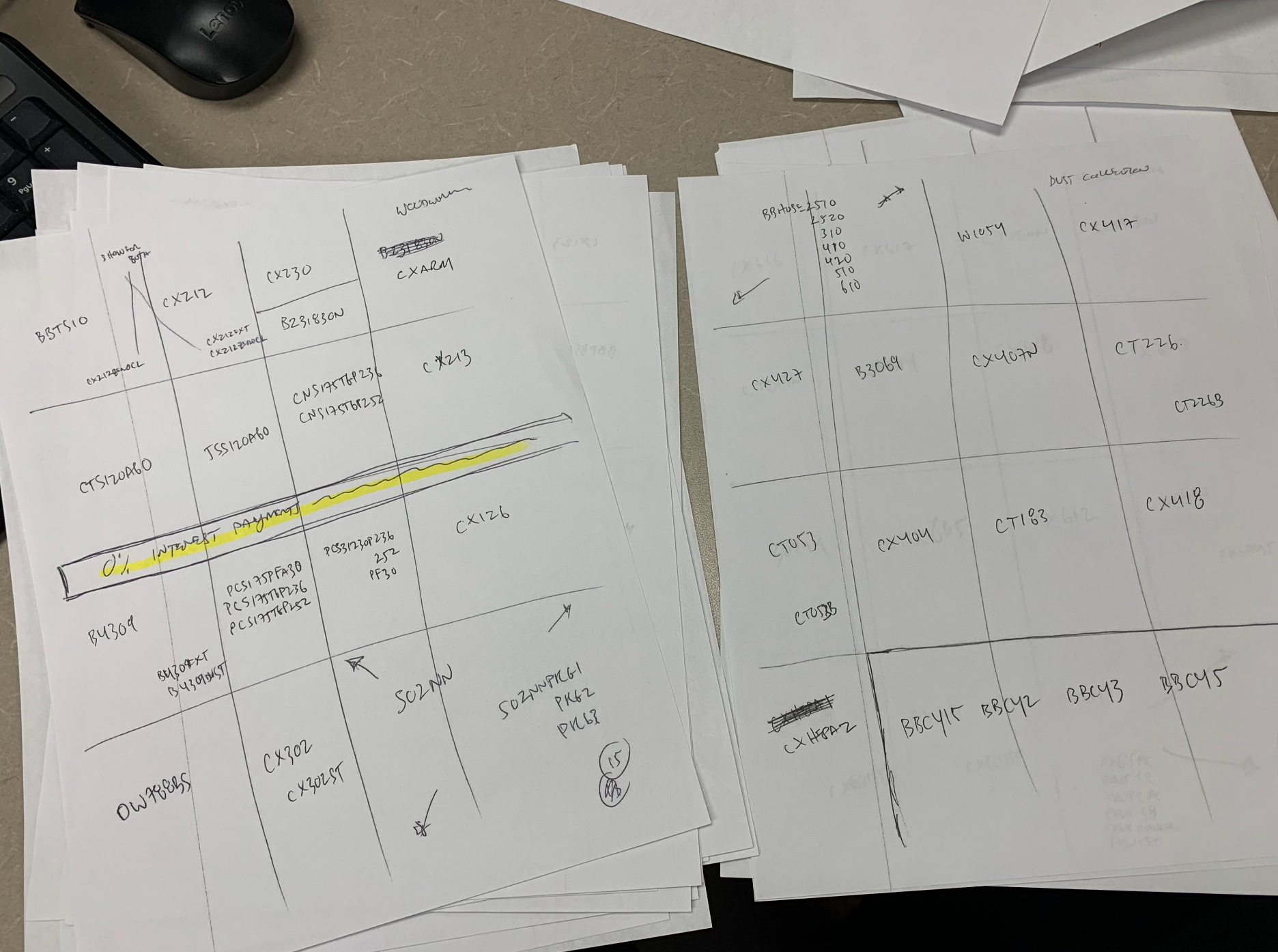 Busy Bee Tools catalogue rough layout planning sheets