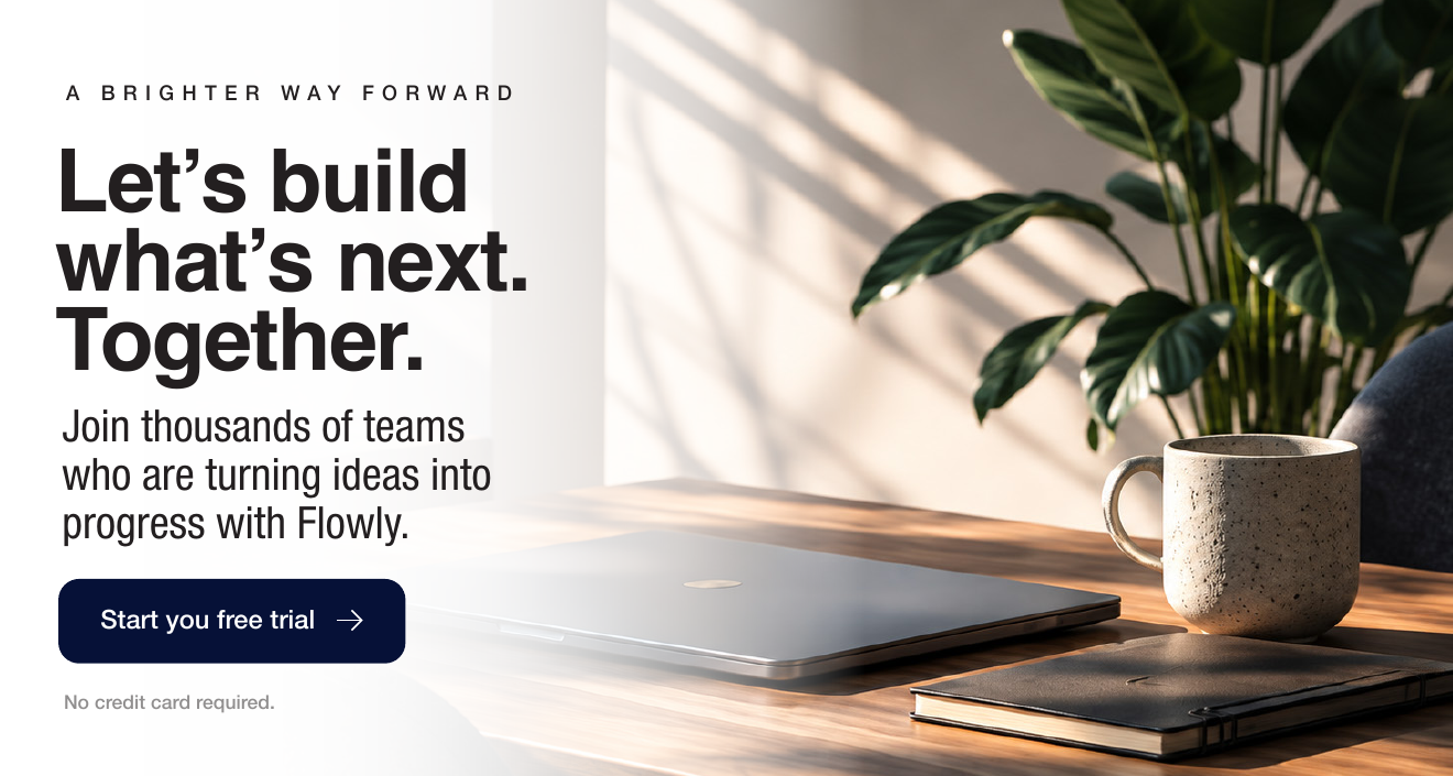 Flowly call-to-action slide